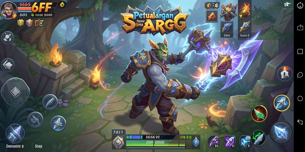 Screenshot gameplay menampilkan aksi seru karakter di dunia ARPG.