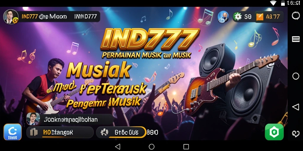Tampilan gameplay <strong>IND777</strong> yang menarik dengan berbagai pilihan lagu.