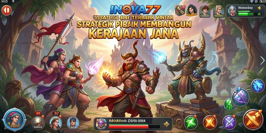 Tampilan gameplay INOVA77 yang seru dan strategis.
