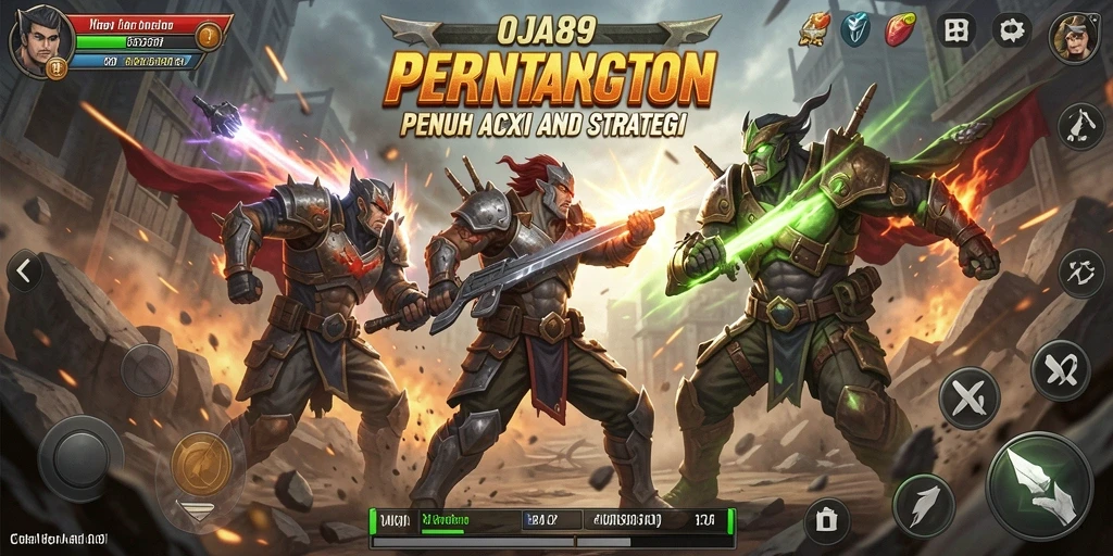 Screenshot gameplay OJA89 menampilkan aksi pertarungan yang mendebarkan.