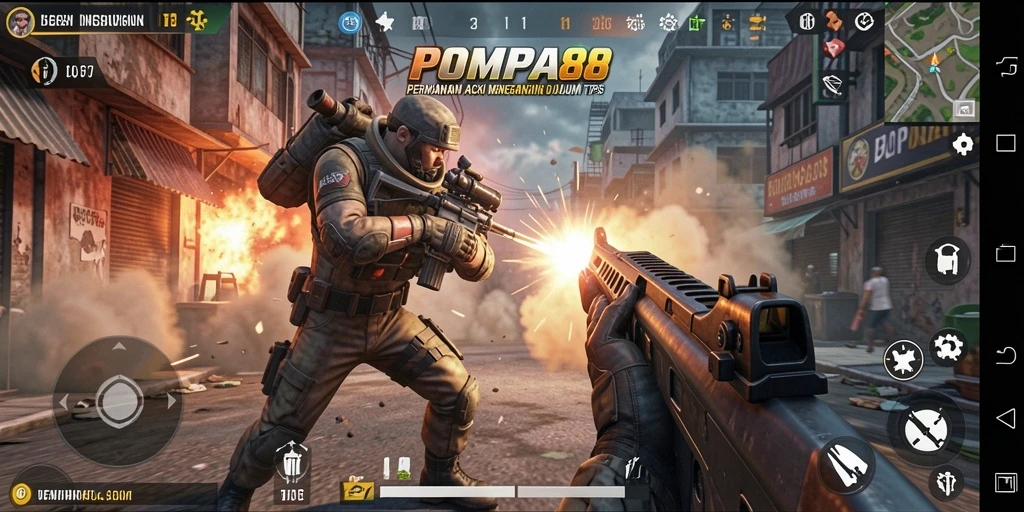 Gameplay intens POMPA88 dengan pertempuran mendebarkan.