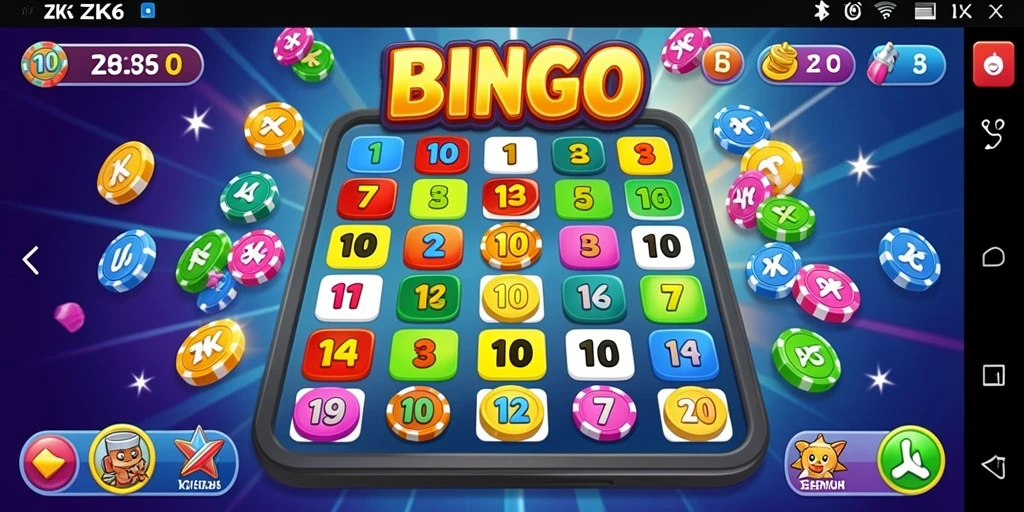 Tampilan gameplay Bingo yang seru dan interaktif di ZK6.